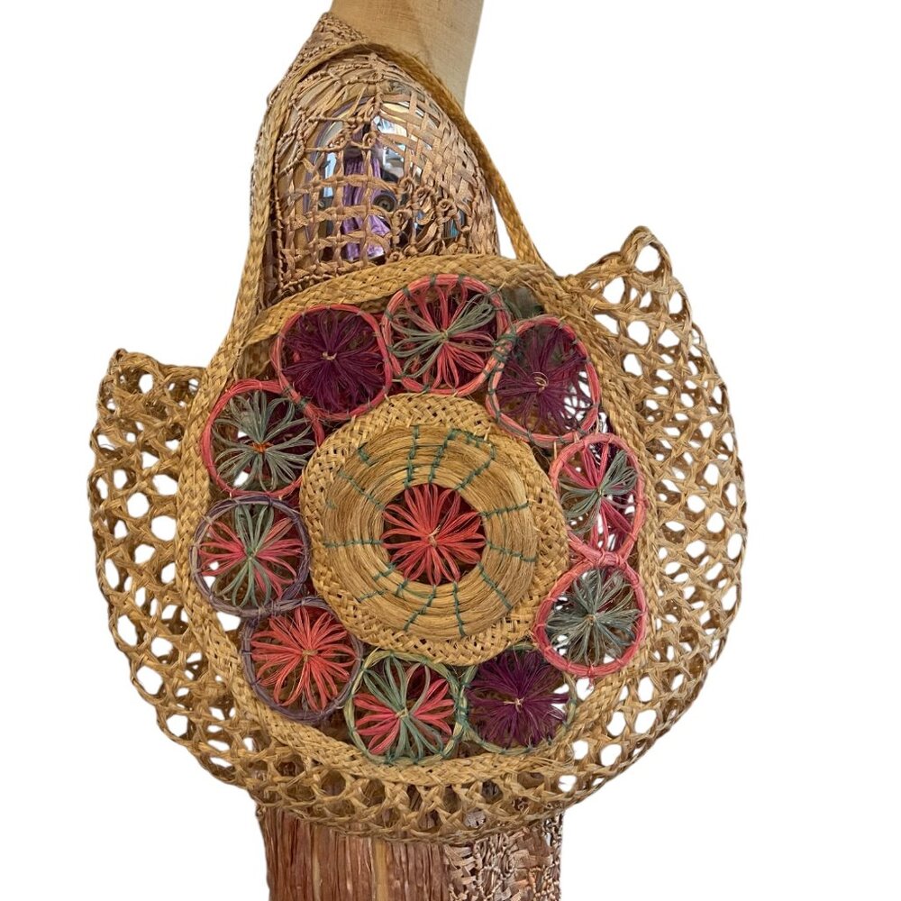 Vintage 1960's straw bag